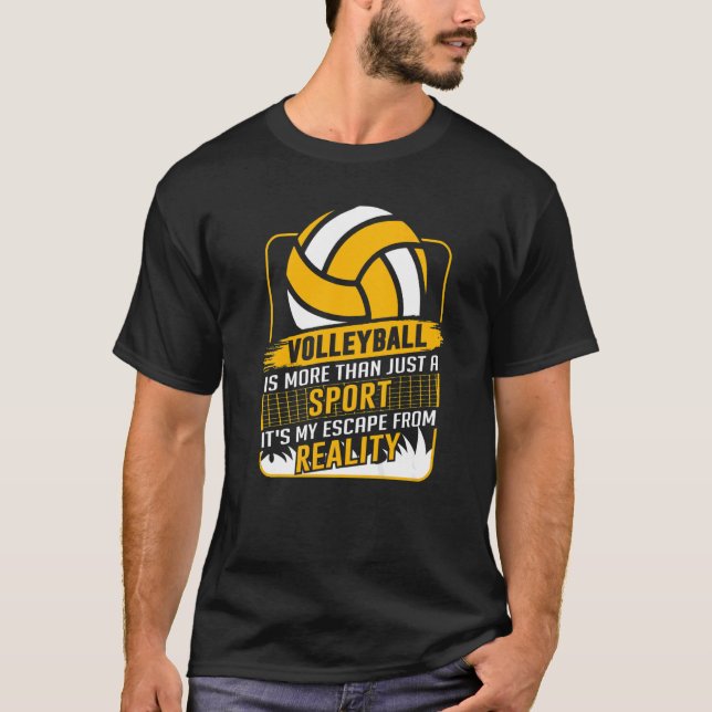 Camiseta Equipo de voleibol atlético retro Sport Net Spike  (Anverso)