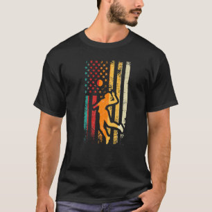 Camiseta Equipo de voleibol atlético retro Sport Net Spike 
