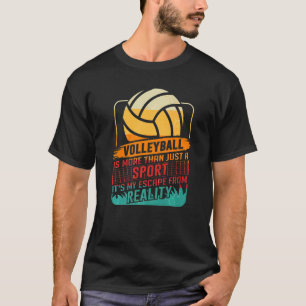 Camiseta Equipo de voleibol atlético retro Sport Net Spike 