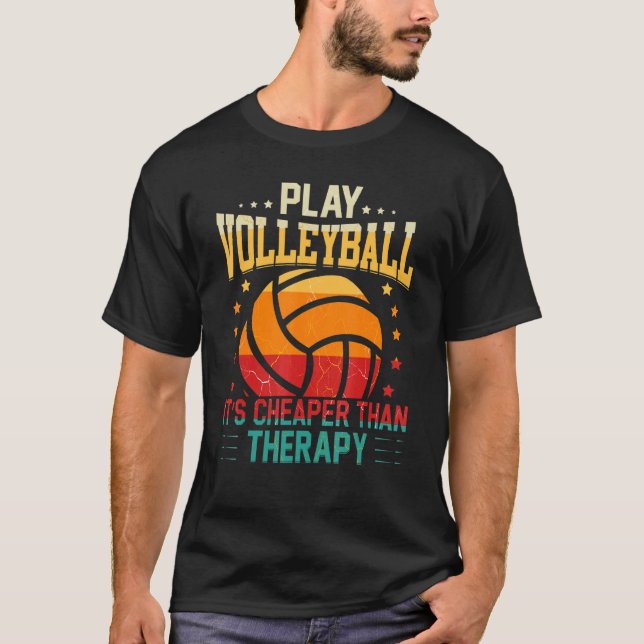 Camiseta Equipo de voleibol atlético retro Sport Net Spike  (Anverso)