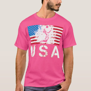 Camiseta Equipo De Voleibol De Playa De Eeuu Bandera Estado