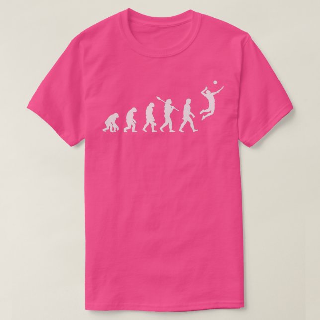 Camiseta Equipo de voleibol divertido Evolution (Diseño del anverso)