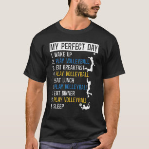 Camiseta Equipo De Voleibol Jugador Vintar Mi Día Perfecto 