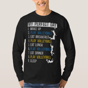 Camiseta Equipo De Voleibol Jugador Vintar Mi Día Perfecto