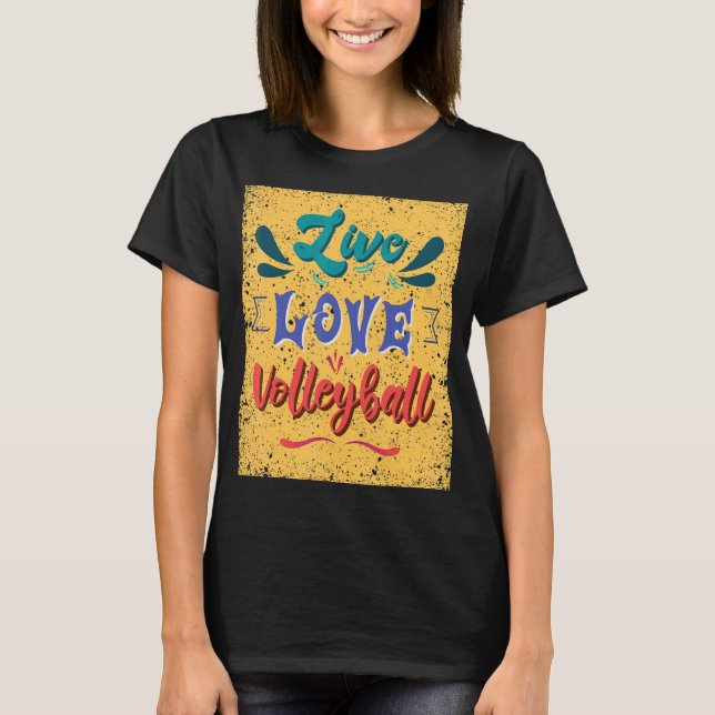 Camiseta Equipo de voleibol Live Love (Anverso)