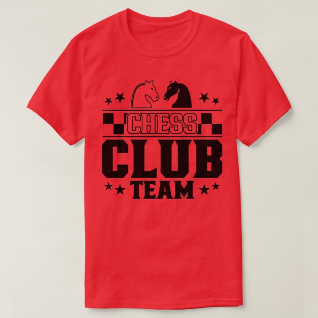 Camiseta Equipo del club de ajedrez (5) (Diseño del anverso)