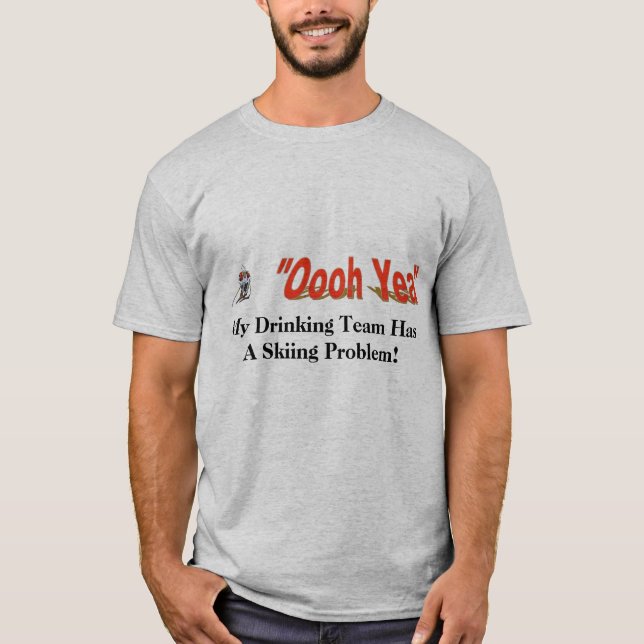 Camiseta Equipo del esquí del Yea de Oooh (Anverso)