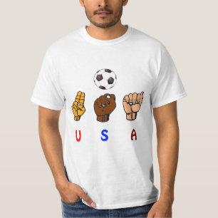 Camiseta Equipo del fútbol nacional de las mujeres sordas
