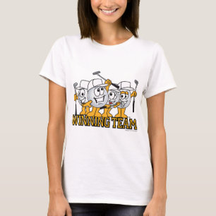 Camiseta Equipo del golf que gana en despegue en tiempo