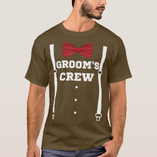 Camiseta Equipo del Novio Divertido Equipo de Padrinos de B