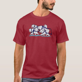 Camiseta Equipo del samoyedo de Huskytoons