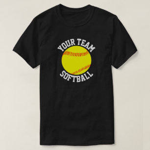 Camiseta Equipo del softball de los hombres, jugador y