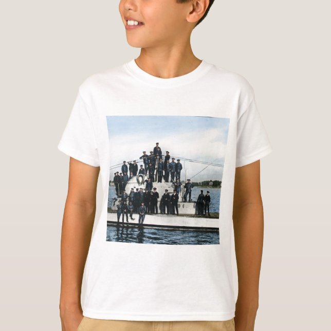 Camiseta Equipo del submarino de la Segunda Guerra Mundial (Anverso)
