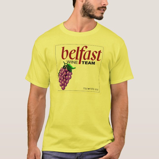 Camiseta Equipo del vino de Belfast (Anverso)