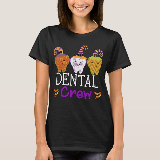 Camiseta Equipo dental con uniforme de dentista de Hallowee (Anverso)