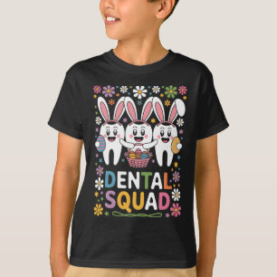 Camiseta Equipo dental de dientes divertidos Dentista Feliz