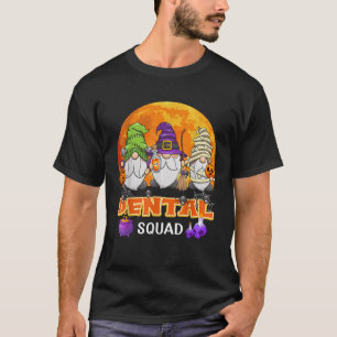 Camiseta Equipo dental de Halloween Dentista Gnome a juego