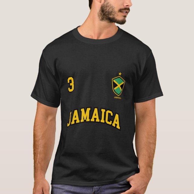 Camiseta Equipo deportivo de la liga jamaiquina número 3 (Anverso)