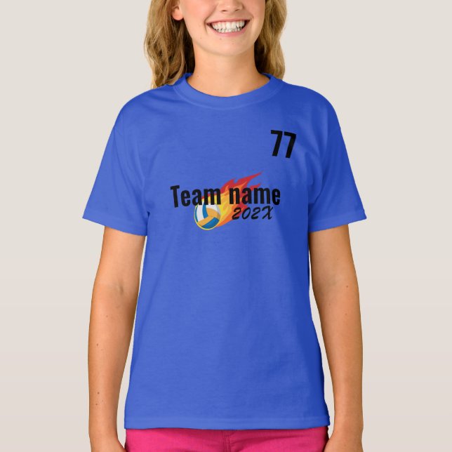 Camiseta equipo deportivo de voleibol Día de campo (Anverso)