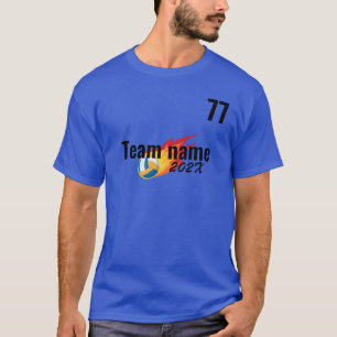 Camiseta equipo deportivo de voleibol Día de campo