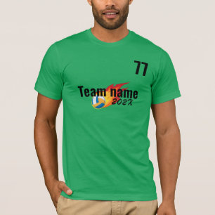 Camiseta equipo deportivo de voleibol Día de campo