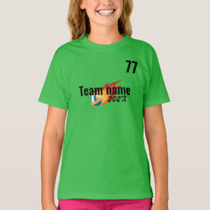 Camiseta equipo deportivo de voleibol Día de campo