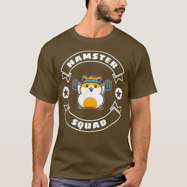 Camiseta Equipo deportivo Hamster Squad Gym (Anverso)
