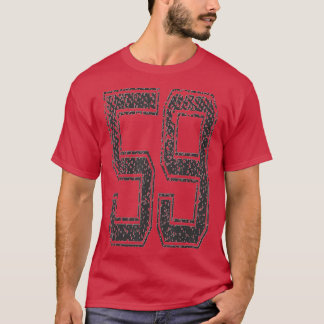 Camiseta Equipo deportivo número 59 año 1959noche negro