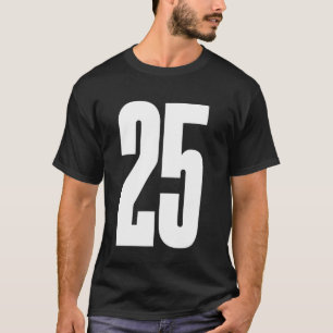 Camiseta Equipo deportivo número blanco #25
