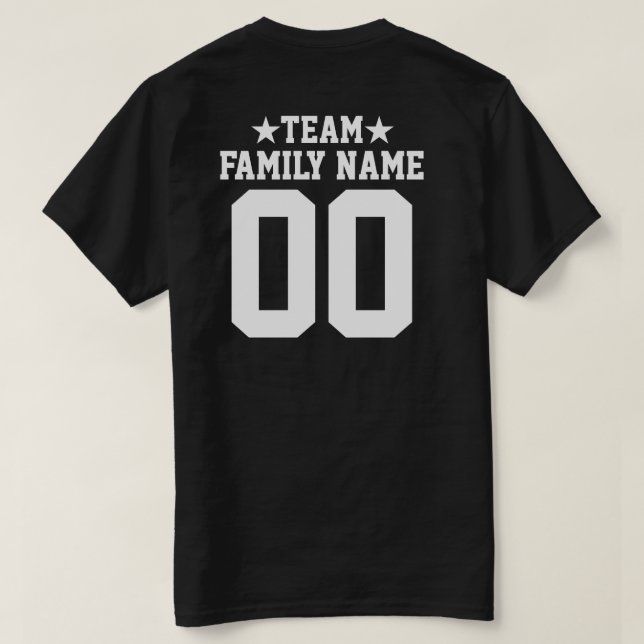 Camiseta Equipo deportivo personalizado y Personalizado Jer (Reverso del diseño)