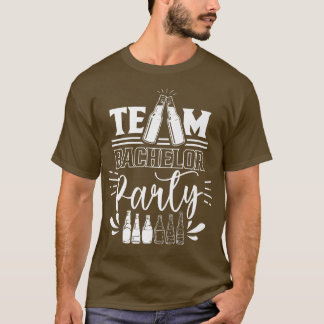 Camiseta Equipo Despedida de Soltero Novio Novia 