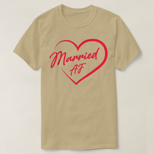 Camiseta Equipo divertido de fiesta de soltera casada AF 2 (Diseño del anverso)