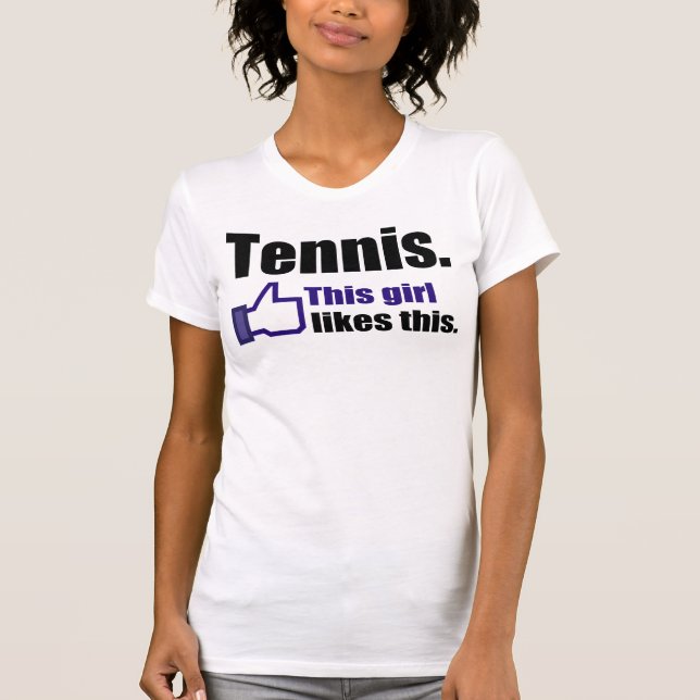 Camiseta Equipo divertido del tenis (Anverso)