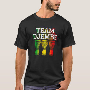 Camiseta Equipo Djembe Batería de música africana y tambore