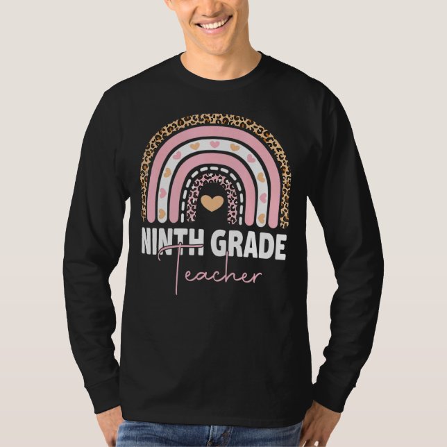 Camiseta Equipo docente de noveno grado Escuadrón Arcoiris  (Anverso)