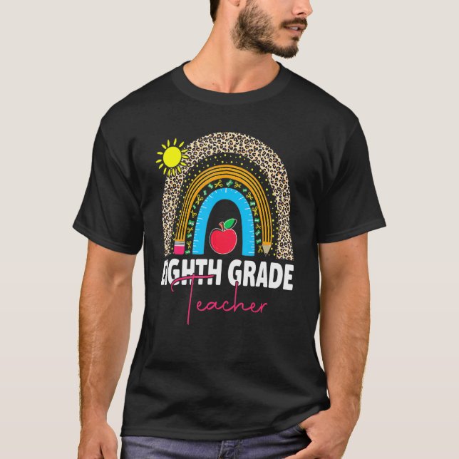 Camiseta Equipo docente de octavo curso Escuadrón Arcoiris  (Anverso)