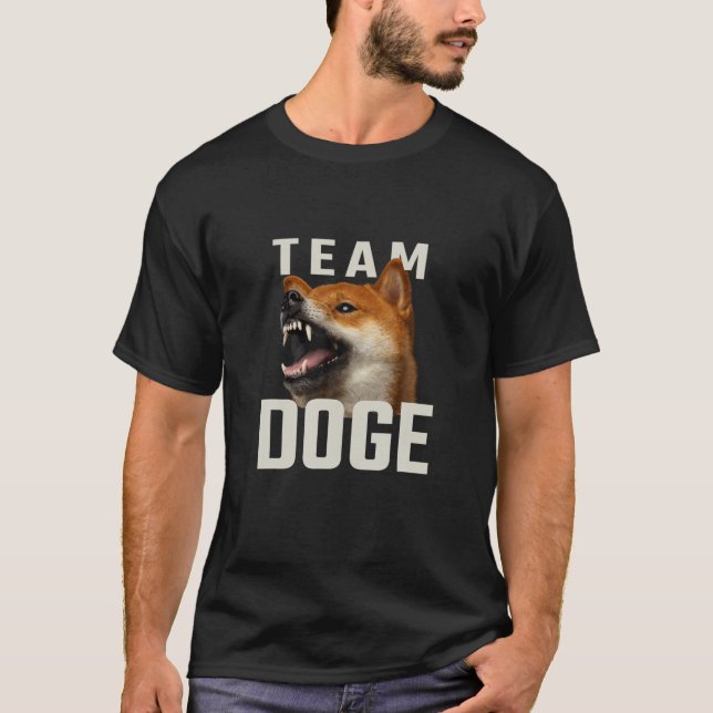 Camiseta Equipo Dogecoin - Angry Shiba Meme For Doge Coin I (Anverso)