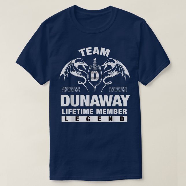 Camiseta Equipo DUNAWAY Regalos para Miembros de por vida (Diseño del anverso)