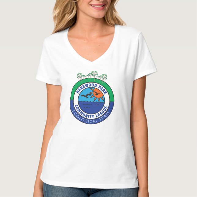 Camiseta Equipo Ecológico de la Liga Comunitaria Harewood P (Anverso)