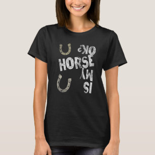 Camiseta Equipo ecuestre de rodeo jinete es mi H
