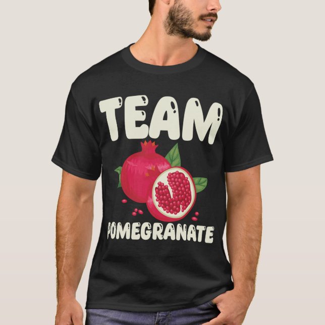 Camiseta Equipo Equipo De Pomegranato Amo Comida Tropical (Anverso)