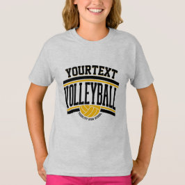 Camiseta Equipo Escolar de Voleibol Personalizado con NOMBR