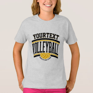 Camiseta Equipo Escolar de Voleibol Personalizado con NOMBR