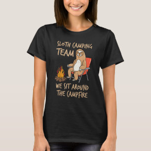 Camiseta Equipo eslovaco de camping alrededor del Campfire 