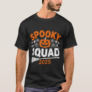 Camiseta Equipo Espeluznante 2025 Halloween Familiar Combin