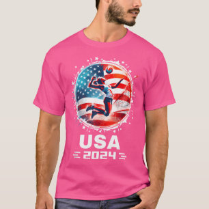 Camiseta Equipo Estadounidense 2024 Mujeres de Bandera Esta