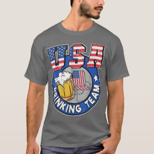 Camiseta Equipo Estadounidense De Bebidas 4 De Julio Abeja