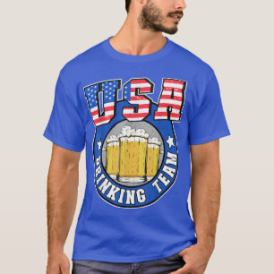 Camiseta Equipo Estadounidense De Bebidas 4 De Julio Abeja