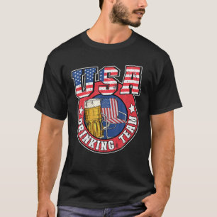 Camiseta Equipo Estadounidense De Bebidas 4 De Julio Abeja