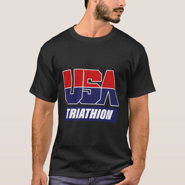 Camiseta Equipo Estadounidense Triathlon 2021 (Anverso)